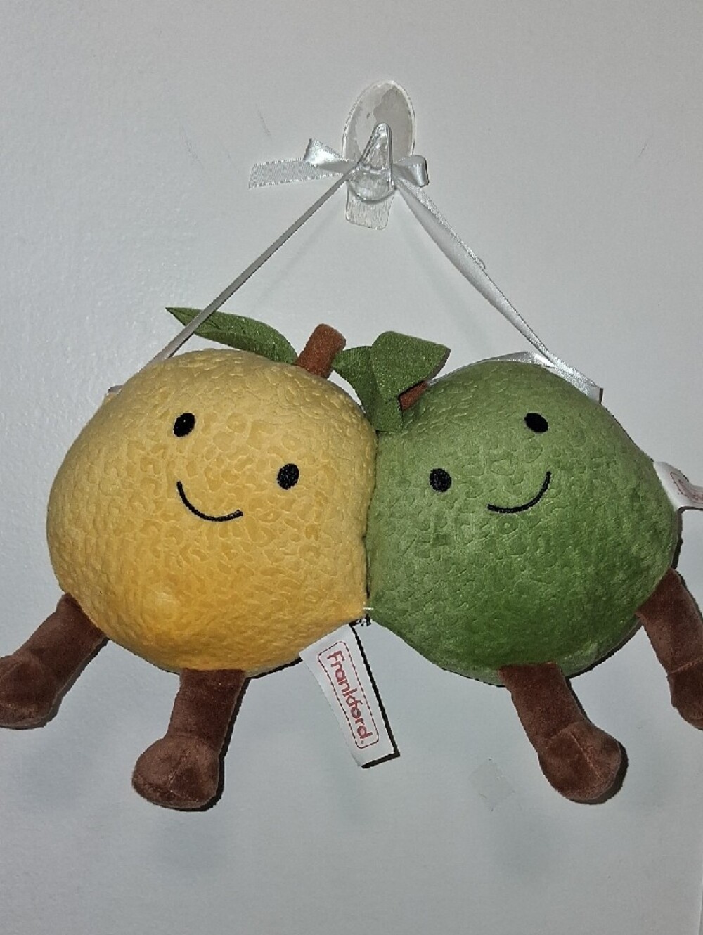 Frankford Lemon and Lime Smiling Citrus Plush Fruit Duo